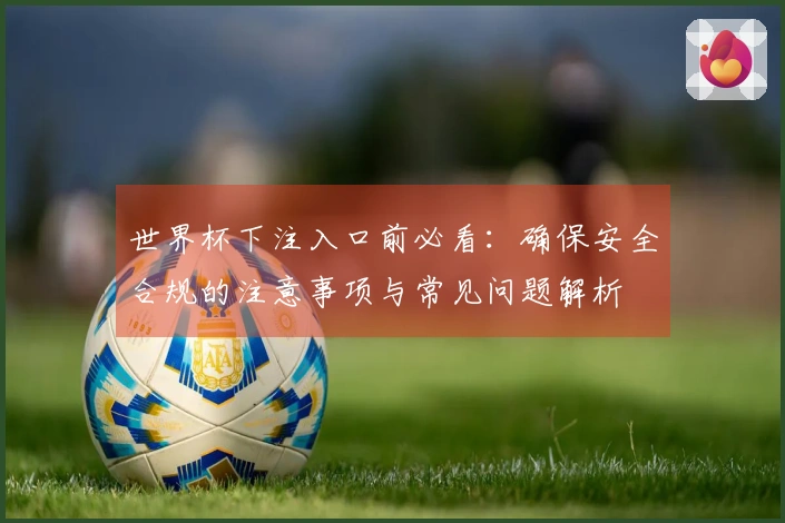 世界杯下注入口前必看：确保安全合规的注意事项与常见问题解析